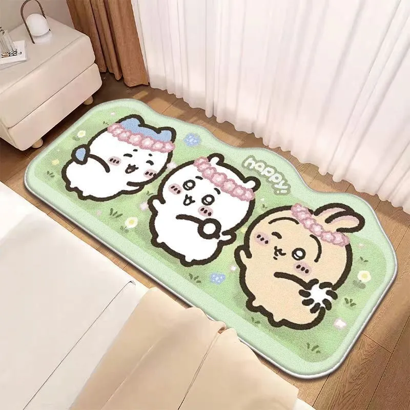 Chiikawa Rug Chiikawa Cute Green Carpet - Chiikawa Toys