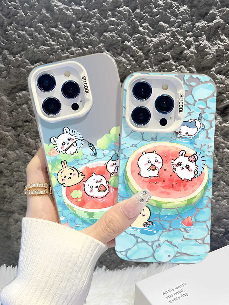 Chiikawa Watermelon Apple Phone Case