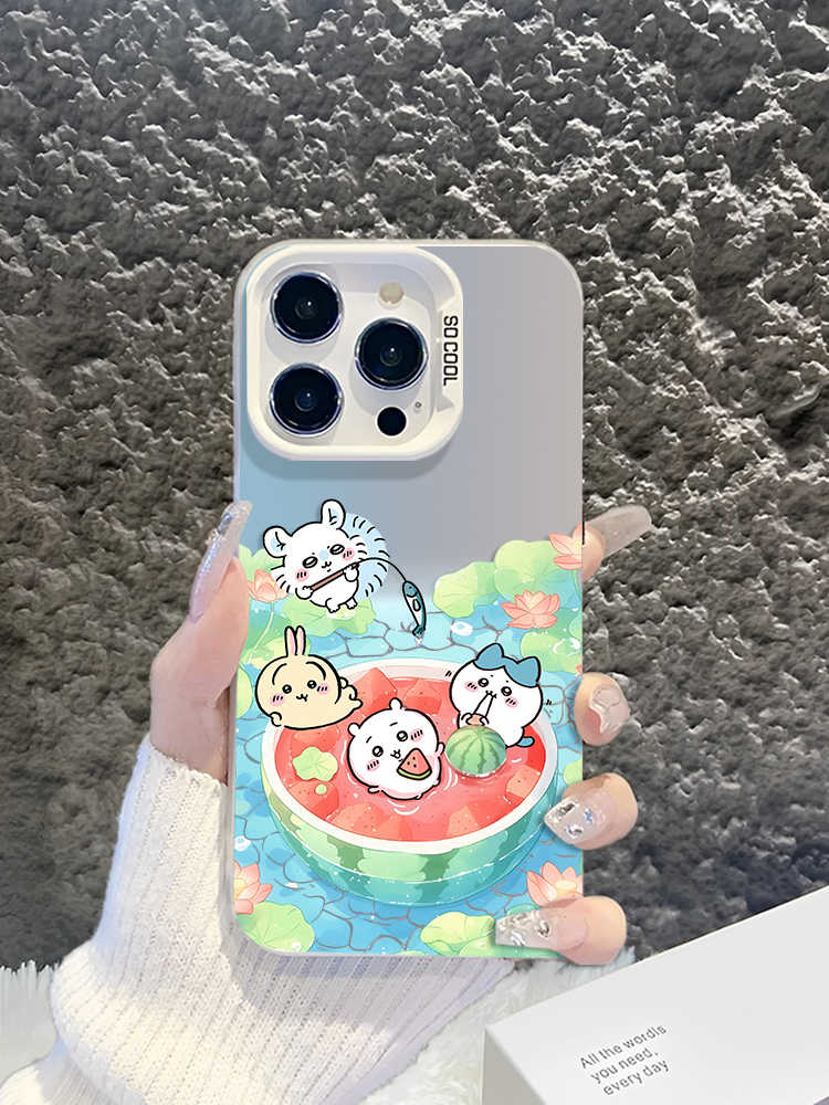 Usachi Hachi Chiikawa Watermelon Apple Phone Case (3)