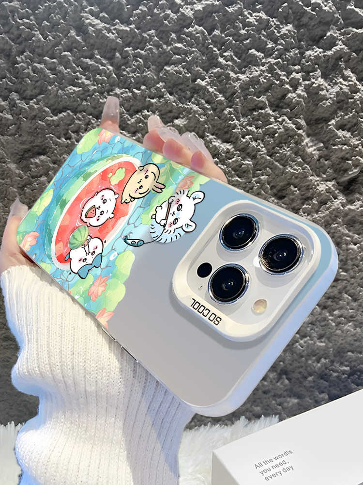 Usachi Hachi Chiikawa Watermelon Apple Phone Case (4)